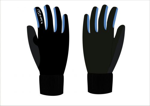 перчатки NORDSKI ARCTIC BLACK/BLUE JR WS NSJ245170