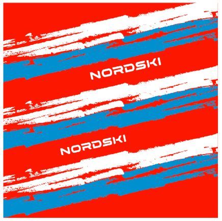бандана NORDSKI STRIPE RED/BLUE NSV409987